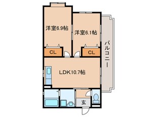 グレイスＭＡＫＩの物件間取画像